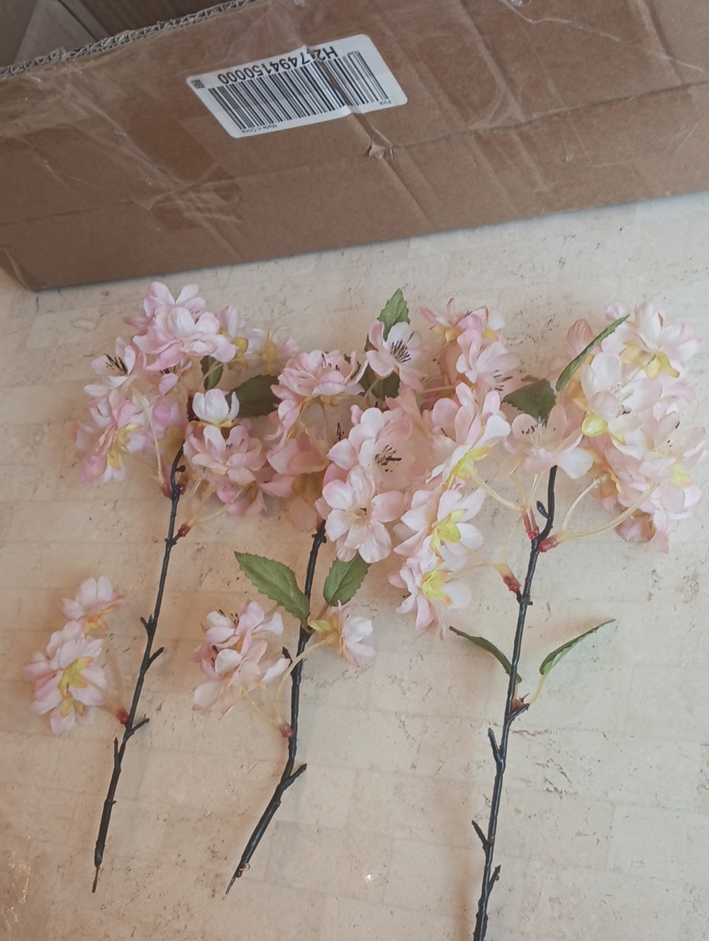 Floral-faux Cherry Blossom "Picks" by Valeri/QVC..NEW In Box,,see Description - Picture 9 of 14